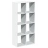 vidaXL Romdeler bokhylle hvit 69,5x29x137,5 cm konstruert tre