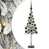 vidaXL Juletre med 150 LED med stativ Hvit 120 cm PE og st&aring;l