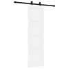 vidaXL Skyved&oslash;r ORKDAL 61 x 198,5 cm Konstruert tre Hvit og svart