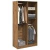 vidaXL Garderobe artisan eik 100x50x200 cm konstruert tre