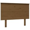 vidaXL Sengegavl honningbrun 104x6x82,5 cm heltre furu