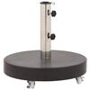 vidaXL Parasollfot granitt rund 30 kg svart