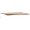 vidaXL Uttrekkbar markise Flerfarget 600 &times; 350 cm Stoff og Aluminium