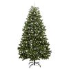 vidaXL Kunstig juletre med 300 LED gr&oslash;nn 300 cm PVC og metall