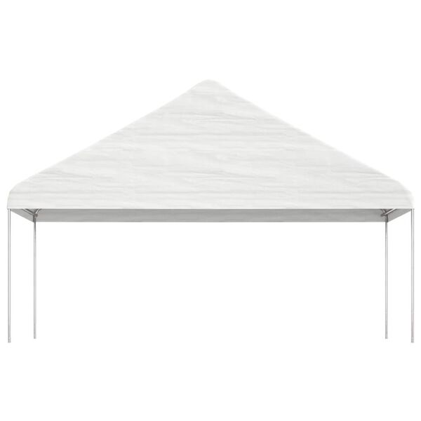 vidaXL Paviljong med tak hvit 11,15x5,88x3,75 m polyetylen