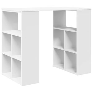 vidaXL Skrivebord Hvit Konstruert tre 90 x 50 x 75 cm