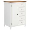 vidaXL Garderobe 76x52x105 cm heltre eik