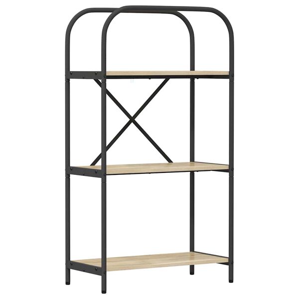 vidaXL Bokhylle Sonoma eik 60 x 30 x 109 cm Konstruert tre