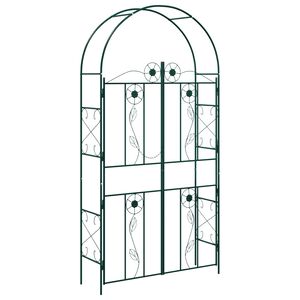 vidaXL Hagebue Gr&oslash;nn 115 x 37 x 226 cm St&aring;l