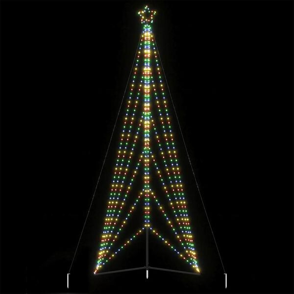 vidaXL LED Juletre 861 LED Fargerike 478 cm