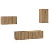 vidaXL TV-benksett 4 pcs artisan eik 30.5 x 30 x 60 cm Konstruert tre