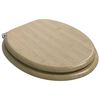 vidaXL Myk-lukking toalettsete Lys bambusfarge 44 x 38 cm MDF-plater