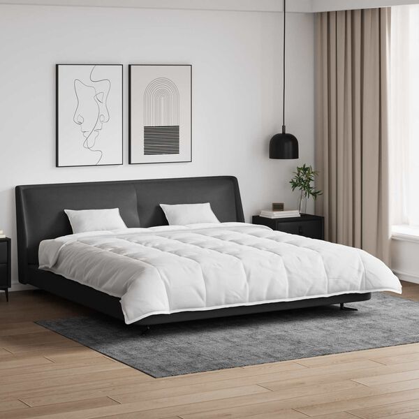 vidaXL Dyne Sett med pute 3 pcs Hvit Dun Fjær