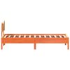vidaXL Sengeramme uten madrass voksbrun 75x190 cm heltre furu