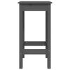 vidaXL Barstoler 2 stk grå 40x40x78 cm heltre furu