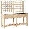 vidaXL Hageblomsterpotte Beige 161 x 46 x 152,5 cm Massiv Furu Tre