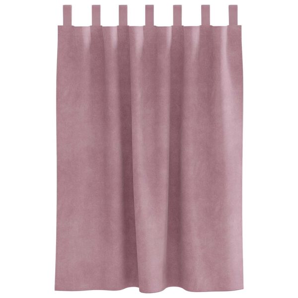 vidaXL Blendingsgardiner 2 pcs Mørk rosa 140 x 140 cm Fløyel