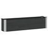 vidaXL H&oslash;ybed Svart 150 x 30 x 36 cm WPC og Aluminium