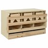 vidaXL Hekkeboks 3 rom 96x40x45 cm heltre furu