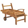 vidaXL Solseng heltre teak