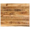 vidaXL Bordplate 90x80x2,5 cm naturlig kant grovt heltre mangotre