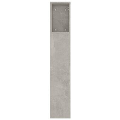 vidaXL Sengegavlskap betonggrå 180x18,5x104,5 cm
