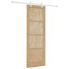 vidaXL Skyved&oslash;r Naturlig og Hvit 73,5 x 211 cm Heltre furu