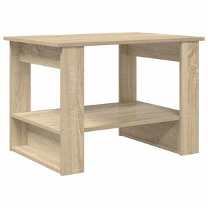 vidaXL Kaffebord Sonoma eik 72 x 50 x 50 cm Konstruert tre
