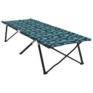 vidaXL Sammenleggbar camping seng Skog 206 x 76 x 74 cm Oxford og St&aring;l
