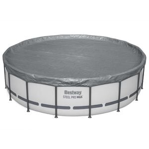Bestway Bassengdeksel &Oslash;4,88 m Rund Polyester Gr&aring;