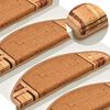 vidaXL Selvklebende trappematter 5 stk 65x21x4 cm beige