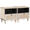 vidaXL Nattbordskap 2 stk. Hvit 40 x 33 x 46 cm Konstruert tre