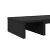 vidaXL Skjermstativ justerbar svart 60x24x10,5 cm konstruert tre