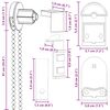 vidaXL Rullegardinbeslag 20 stk 25 mm
