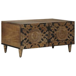 vidaXL Kaffebord Brun 80 x 50 x 40 cm Massiv mango tre