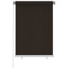 vidaXL Utend&oslash;rs rullegardin 105 (B) x 140 (H) cm brun HDPE