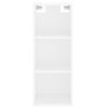 vidaXL Highboard hvit 34,5x34x180 cm konstruert tre