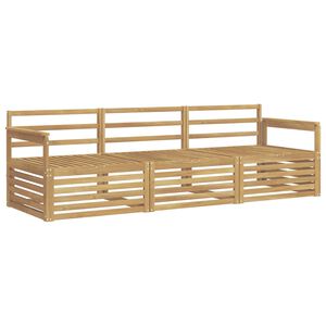 vidaXL Utend&oslash;rs sofa-sett 3 pcs Hvit Solid akasietre