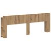 vidaXL Hodegavlskap med lagring Artisan eik Konstruert tre