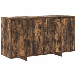 vidaXL Serviesskap R&oslash;kt eik 135 x 41 x 75 cm Konstruert tre