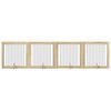 vidaXL Hundegate med stender 4 pcs Sonoma eik 100 x 100 cm
