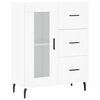 vidaXL Highboard hvit 69,5x34x180 cm konstruert tre
