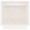 vidaXL Nattbord hvit 40x30x40 heltre furu