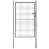 vidaXL Hageport galvanisert st&aring;l 105x125 cm s&oslash;lvfarget