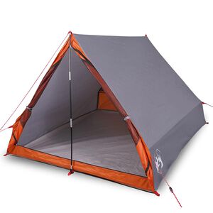 vidaXL Campingtelt A-ramme 2 personer gr&aring; vanntett