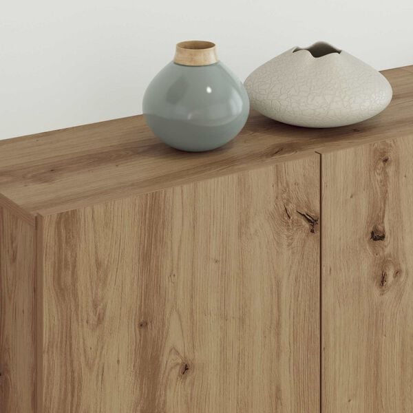 vidaXL TV-skap Veggmontert 4 pcs Artisan Eik Konstruert tre