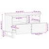 vidaXL TV-skap med skuff Brun 70 x 33 x 46 cm Massiv mango tre