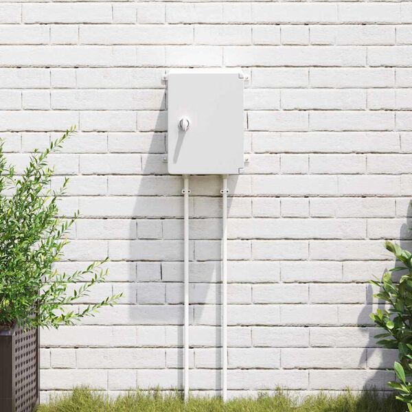 vidaXL Kontrollskap Grå 21 x 13 x 28 cm ABS-plast