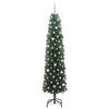 vidaXL Kunstig juletre med 300 LED gr&oslash;nn 240 cm PVC og st&aring;l og plast