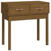 vidaXL Konsollbord honningbrun 76,5x40x75 cm heltre furu